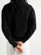 Zegna - Oasi Ribbed Cashmere Sweater - Black