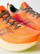 Saucony - Endorphin Speed 2 Rubber-Trimmed Mesh Running Sneakers - Orange