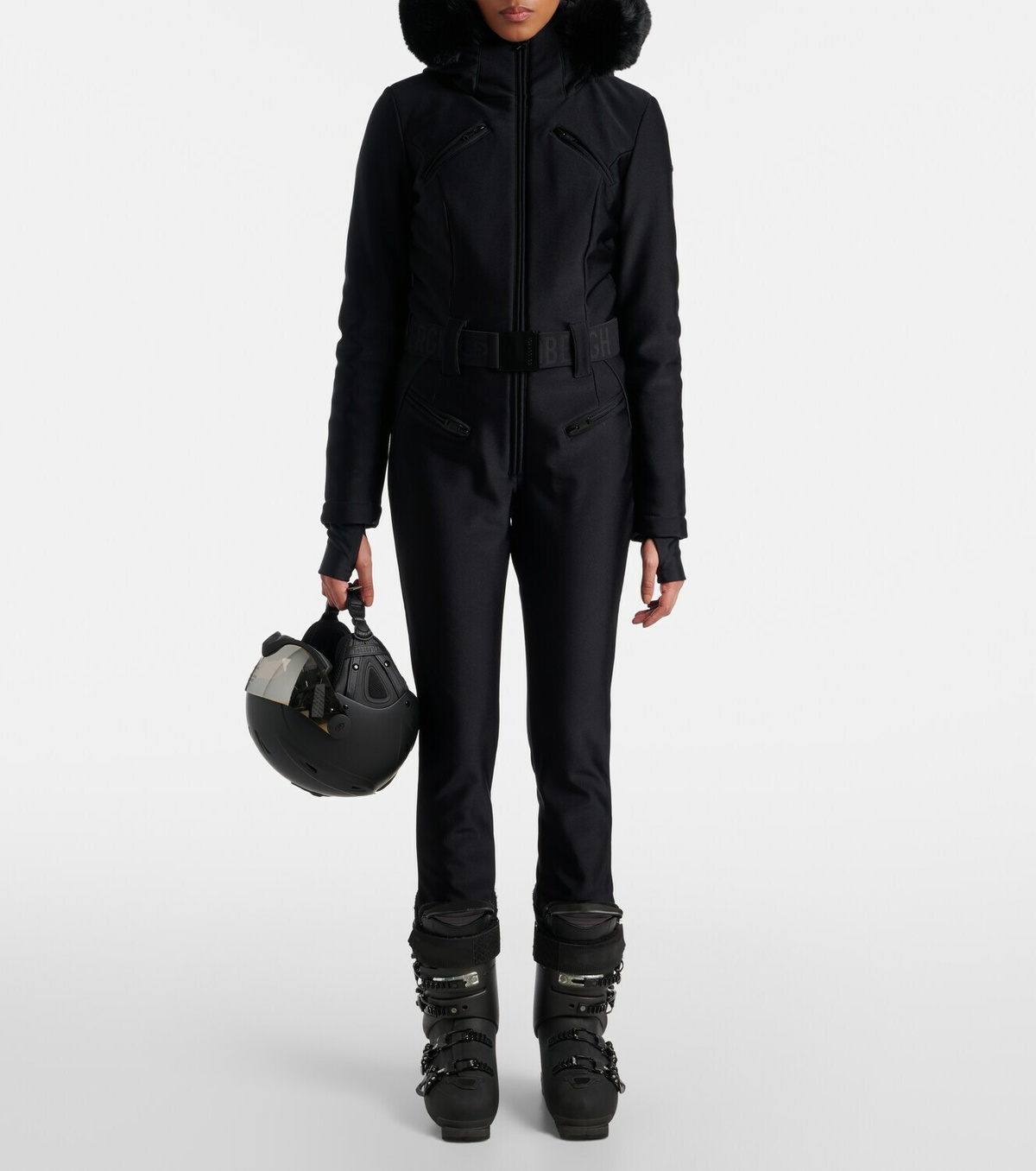 Goldbergh Glisser faux fur-trimmed ski jumpsuit