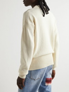 Marni - Logo-Intarsia Virgin Wool-Blend Sweater - Neutrals