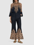 ZIMMERMANN Natura Paisley Printed Flared Pants