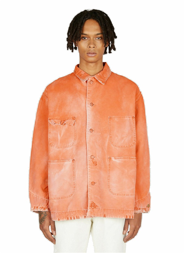 Photo: NOTSONORMAL - Washed Chore Jacket in Orange