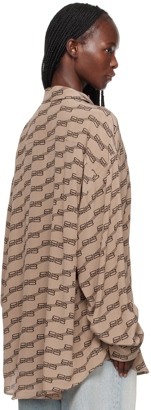 Balenciaga Beige BB Monogram Shirt Balenciaga