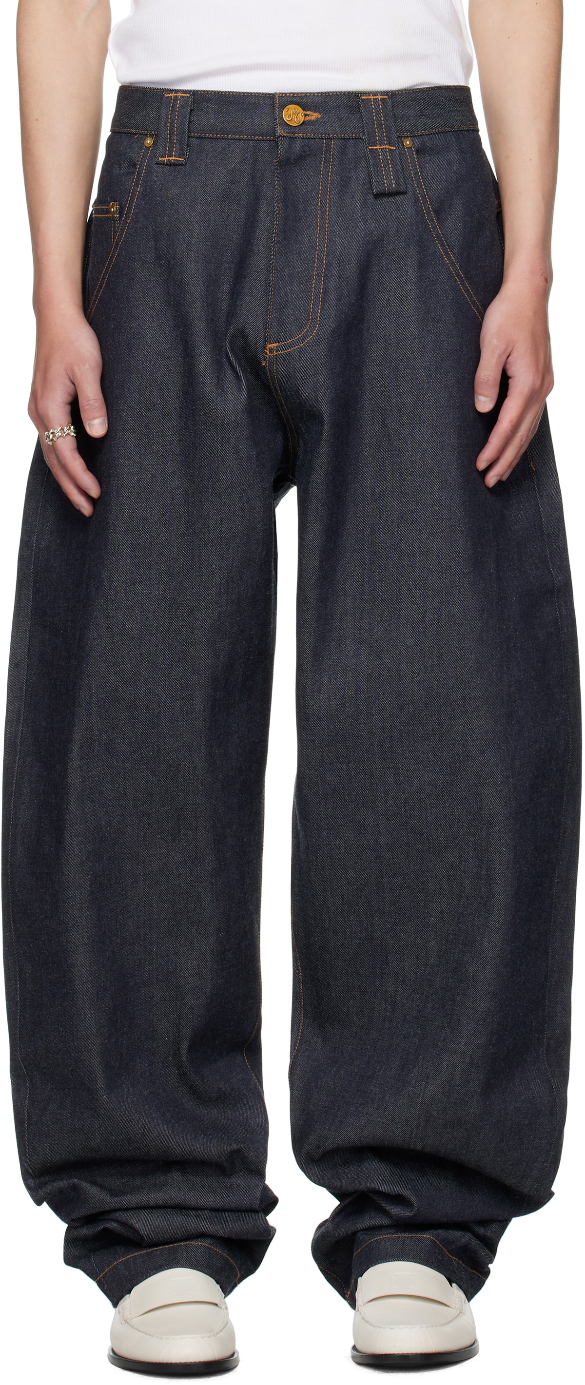 WILLY CHAVARRIA Blue Bad Boy Jeans