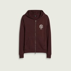END. Mono Zip Hoodie in Oxblood