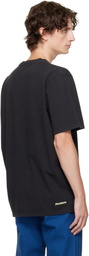 JW Anderson Black Contrast Embroidery T-shirt
