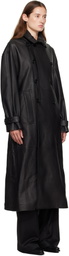 Ann Demeulemeester Black Ansa Double-Breasted Trench Coat