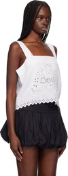 Bode White Belvoir Tank Top
