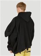 Double Head Hooded Sweatshirt in Black