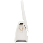 Jacquemus White Croc Medium Le Chiquito Bag
