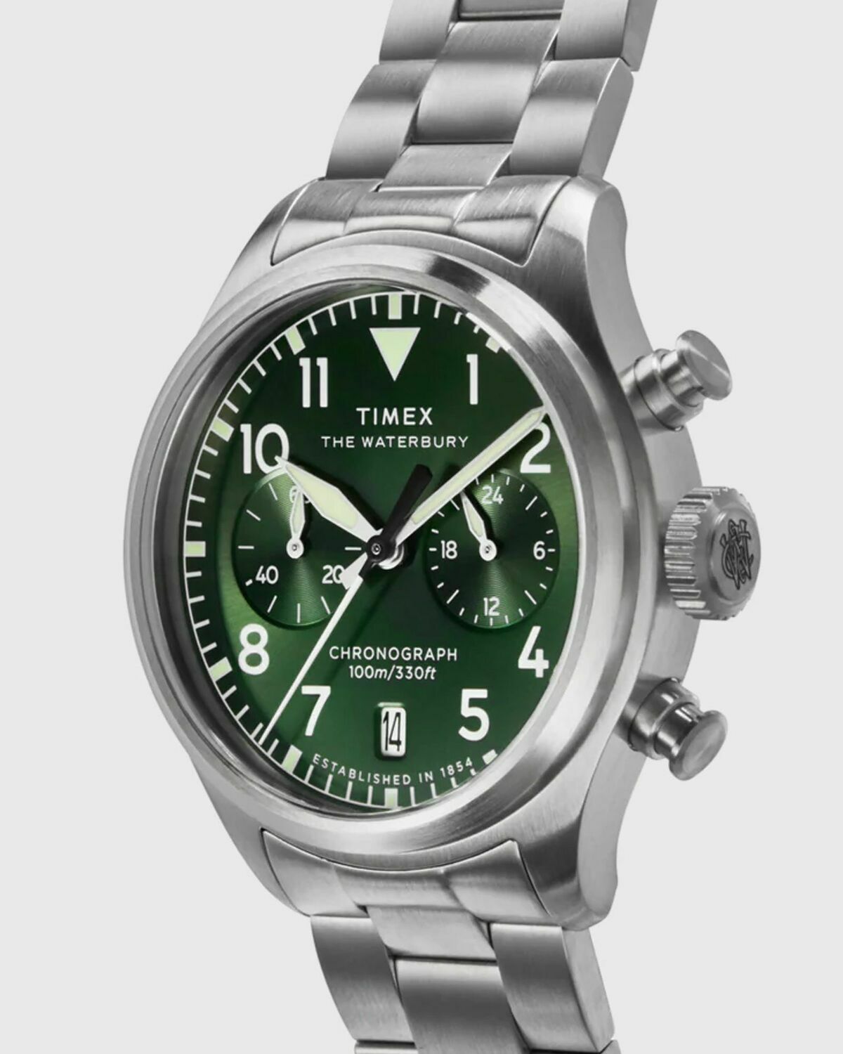 Timex Waterbuy Ace Chronograph Green Mens Watch