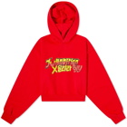 JW Anderson Women's x Run Hany Cropped Hoody in Scarlet