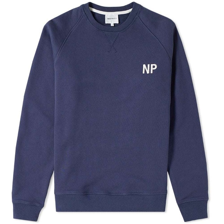 Photo: Norse Projects Ketel Embroidery Logo Sweat Blue