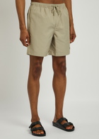Fred Perry Logo-embroidered Shell Swim Shorts Grey