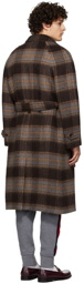 Gucci Brown Check Coat