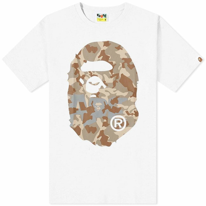 Photo: A Bathing Ape Sand Camo Big Ape Head Tee