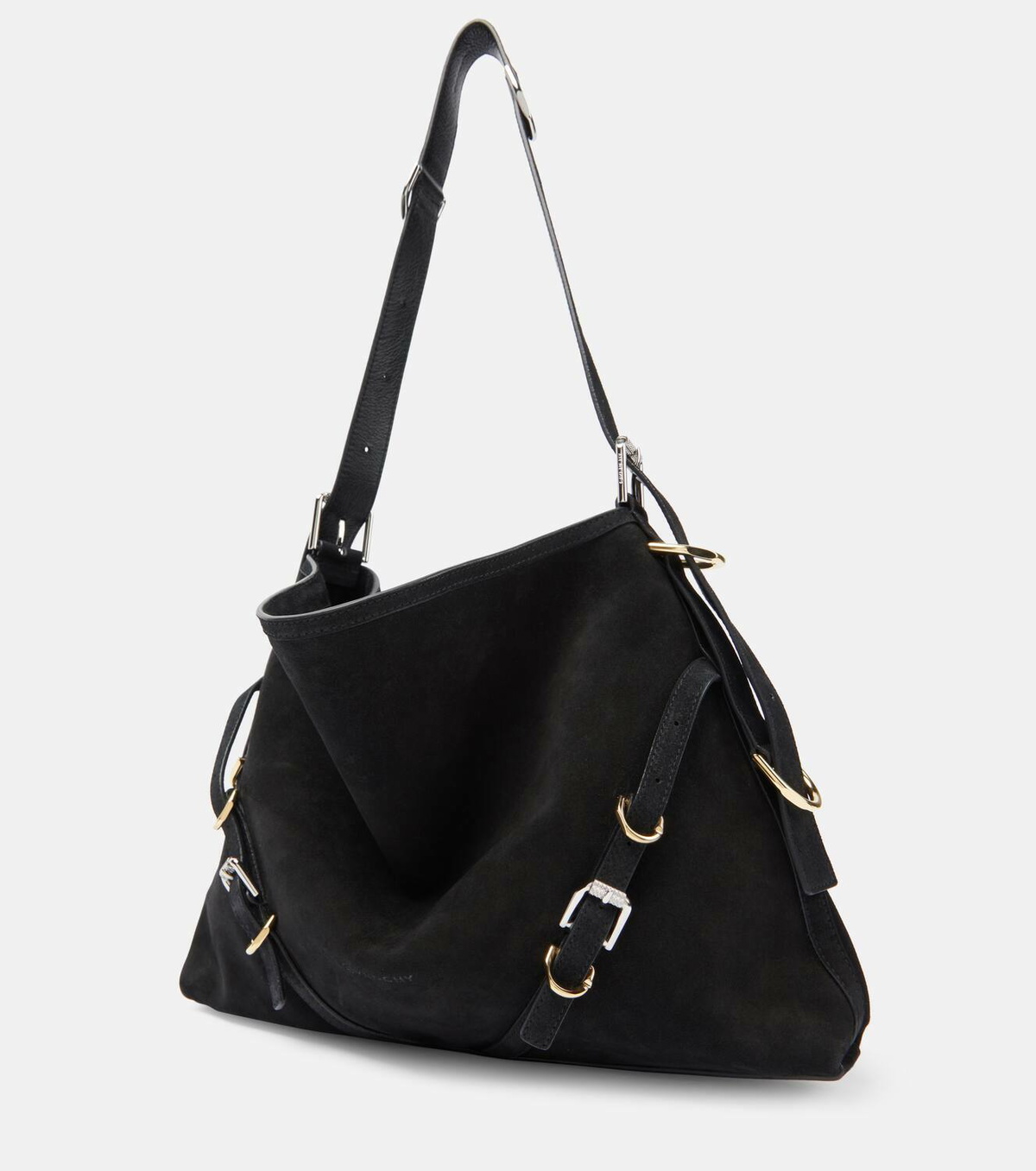Medium Voyou Suede Shoulder Bag main image 0