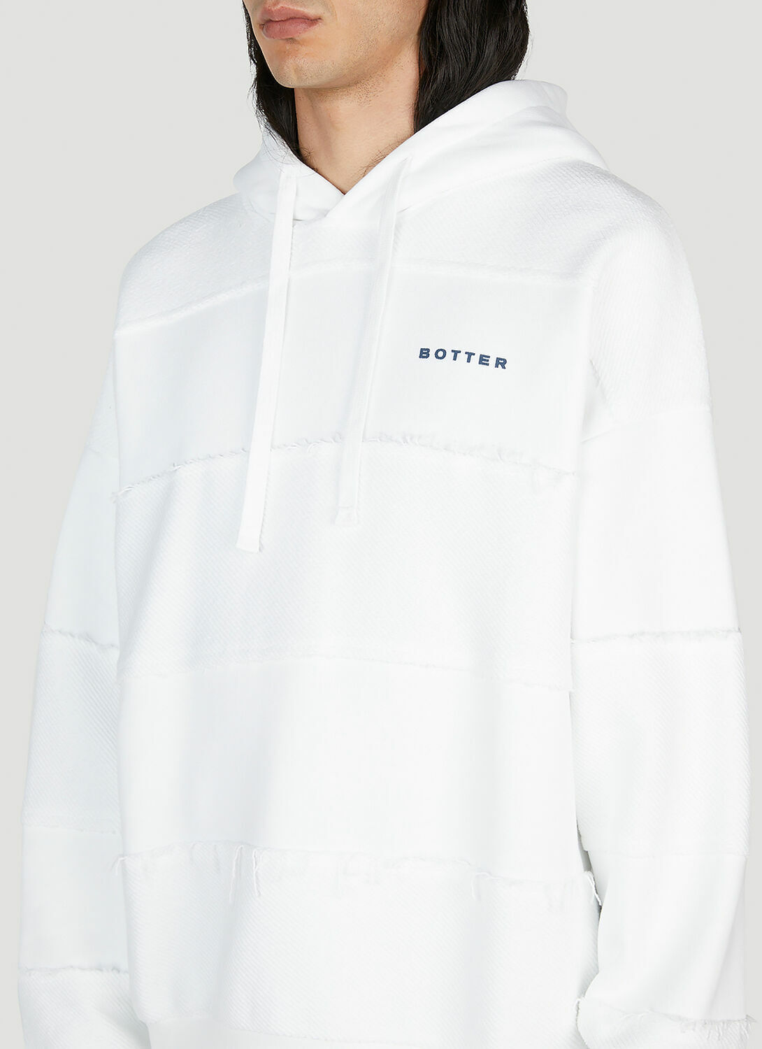 Botter Raw Edge Logo Hooded Sweatshirt