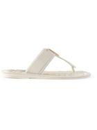 TOM FORD - Brighton Embellished Suede Sandals - White