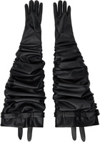 YUME YUME Black Wrinkly Gloves