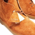 Clarks Men's Desert Boot in Ginger Hairy Suede