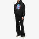 GCDS Men's G Graffiti Hoodie in Black