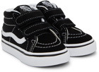 Vans Baby Black & White Sk8-Mid Reissue V Sneakers