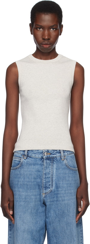 Photo: FLORE FLORE Gray Esmé Tank Top