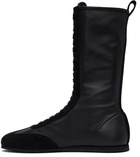 Ann Demeulemeester Black Juno High-Top Boxing Sneakers