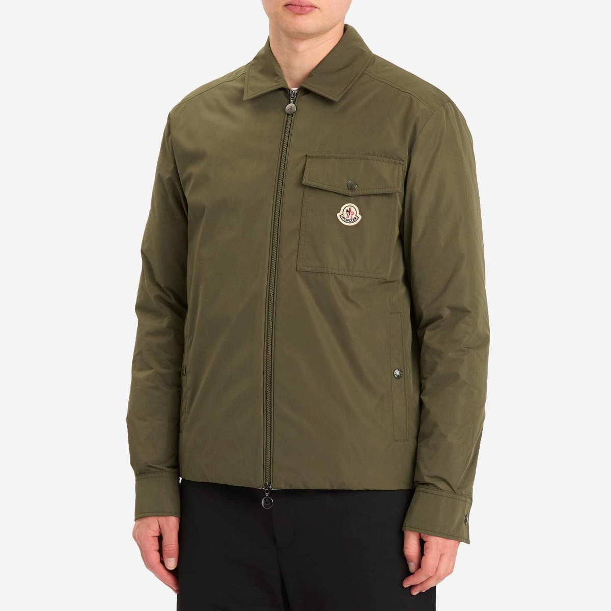 Moncler Men's Vigeon Shirt Jacket in Green