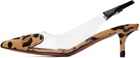 ALAÏA Brown Heart Slingback Heels