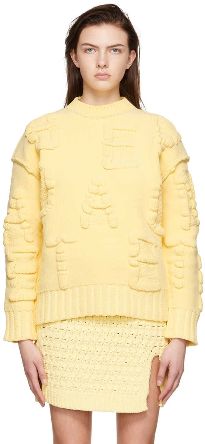 Yellow on sale chenille sweater