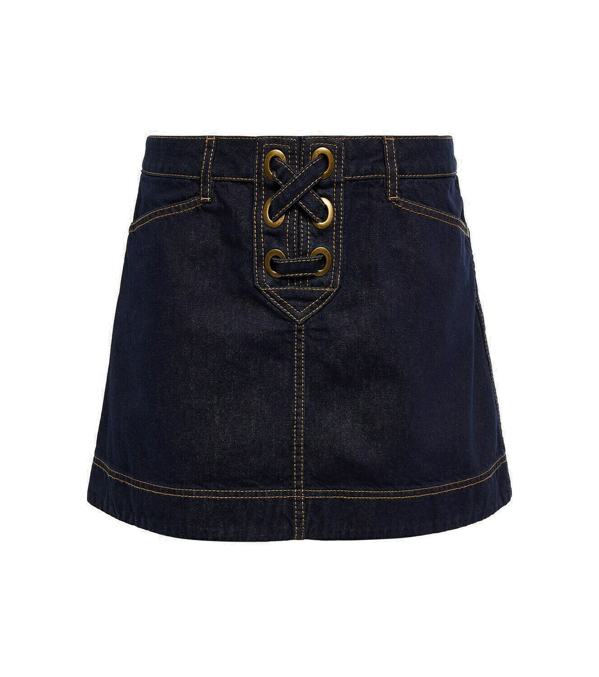 【Zimmermann】Ascension denim miniskirt Ascension denim miniskirt in blue - Zimmermann | Mytheresa
