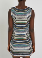 Missoni Striped Metallic-knit Mini Dress Multicoloured