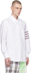 Thom Browne White 4-Bar Shirt