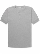 Schiesser - Karl Heinz Slim-Fit Cotton-Jersey Henley T-Shirt - Gray