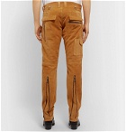 Blackmeans - Slim-Fit Suede Trousers - Brown