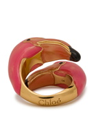 Chloe The Chloé Tropicus Enamelled Ring Pink
