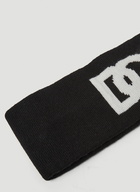 Logo Jacquard Headband in Black