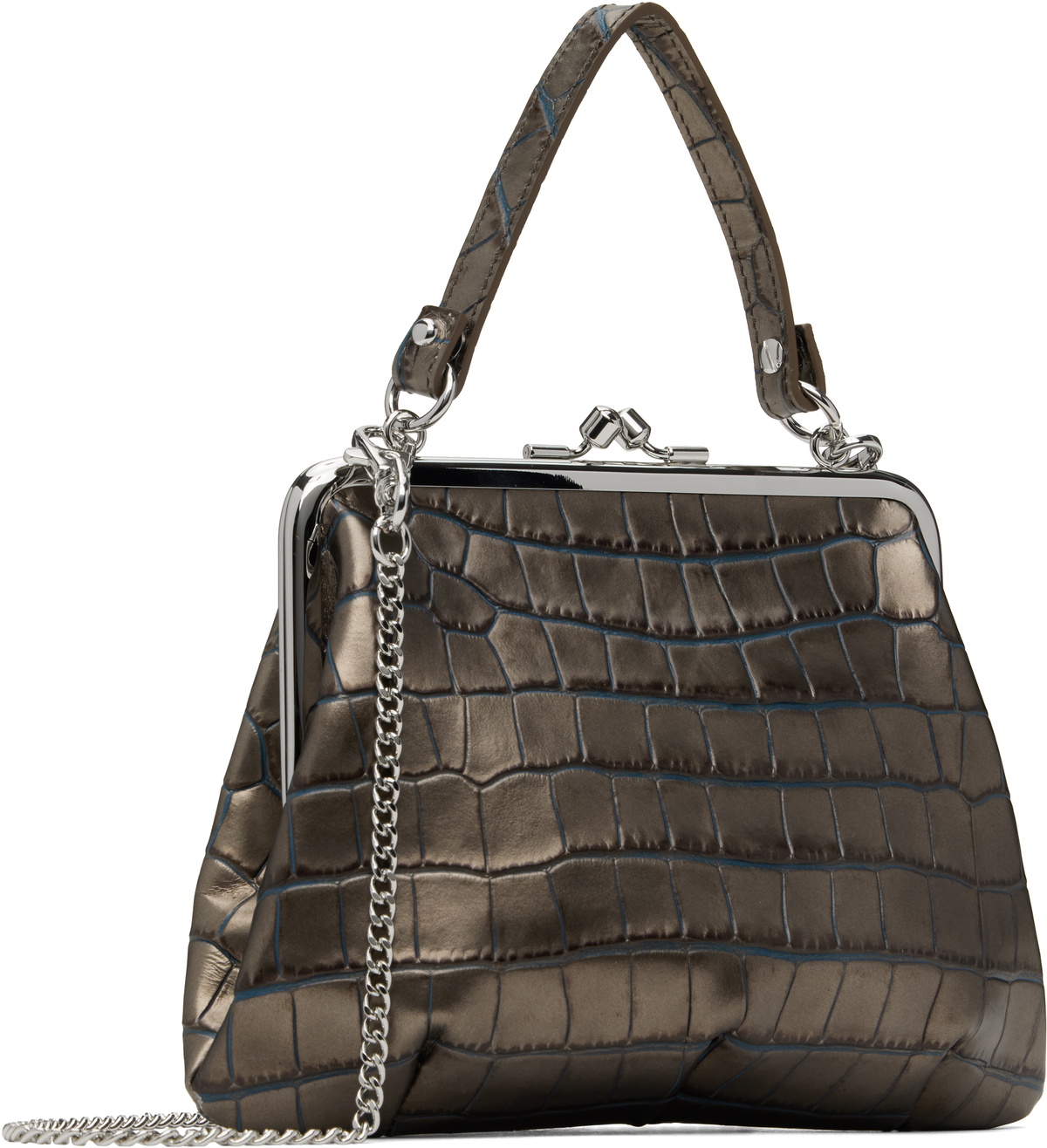 【11/14まで限定】Vivienne Westwood ダークグレー Vivienne Westwood Brown Granny Frame Bag Vivienne Westwood