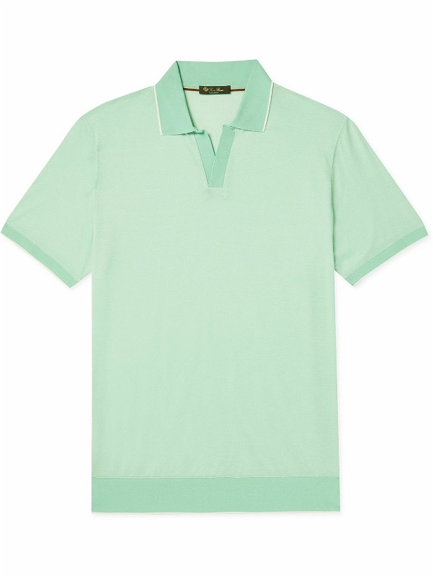 Photo: Loro Piana - Cotton Polo Shirt - Green