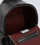 Brunello Cucinelli Logo leather backpack