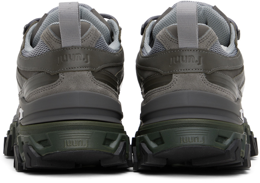 Juun.J Gray 4 Layered Sneakers
