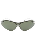 SOAR x Cubitts Sirrus Sunglasses in Silver/Green 