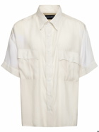 GIORGIO ARMANI Lyocell & Silk Short Sleeved Shirt