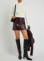 Courrèges Reedition Ribbed Knit Jumper White