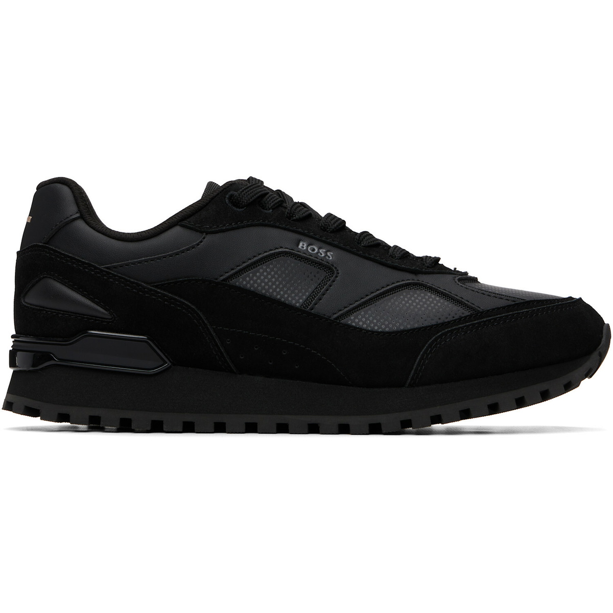 BOSS Black Printed-Logo Sneakers