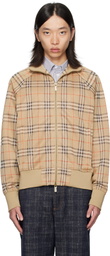Burberry Beige Check Sweatshirt