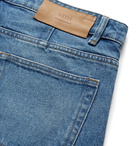 AMI PARIS - Cropped Tapered Denim Jeans - Blue