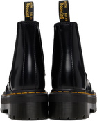 Dr. Martens Black 2976 Polished Smooth Platform Chelsea Boots